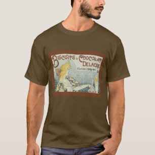 Camiseta Vintage Ad Biscuits Chocolat Delacre