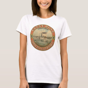 Camiseta Vintage Ad Para Fanny Ross Copper Distilhado Whisk