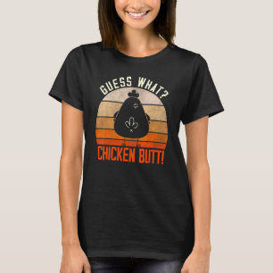 Camiseta Vintage adivinha qual Bumbum de frango bonito de B