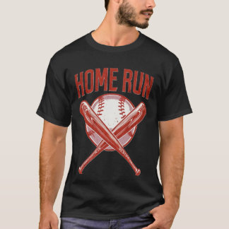 Camiseta Vintage Afasted Home Run Baseball Graphic