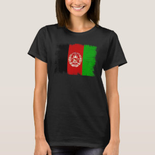 Camiseta Vintage Afeganistão Bandeira Dia da Independência