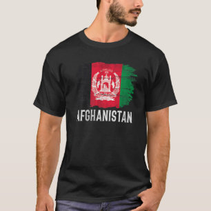 Camiseta Vintage Afeganistão - Bandeira Do Afeganistão