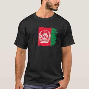 Camiseta Vintage Afeganistão - Bandeira Do Afeganistão