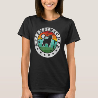 Camiseta Vintage Affenpinscher Retro Cachorro Pai