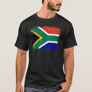 Camiseta Vintage África do Sul Bandeira do Sul-Africano Ind