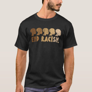 Camiseta Vintage African Afro End Racism History Mont