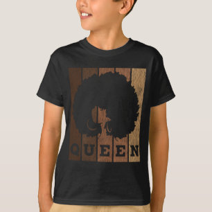 Camiseta Vintage African Afro Queen Pride Melanin Black Que