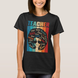 Camiseta Vintage Afro Mês da História Negra Afro-Americano