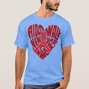 Camiseta Vintage AIDS WALK Nova York