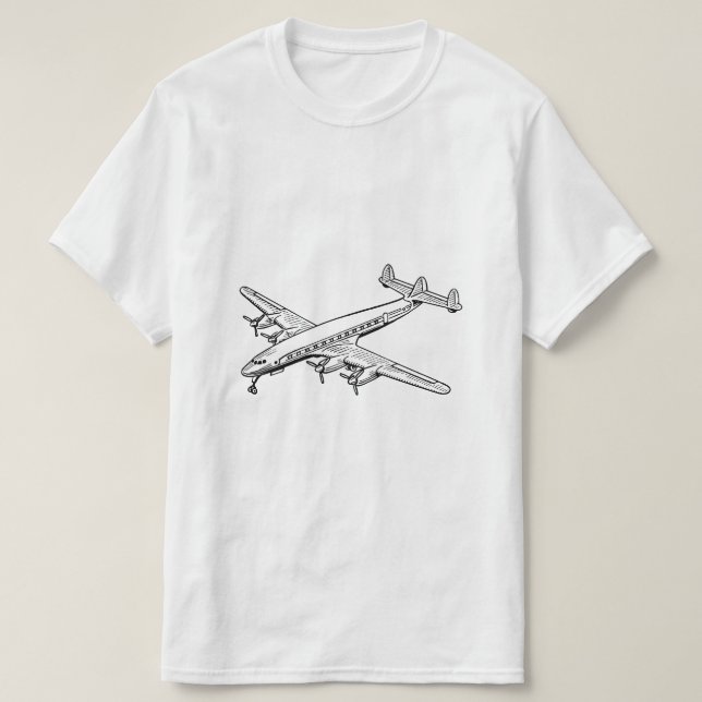 Camiseta Vintage Airliner (Frente do Design)