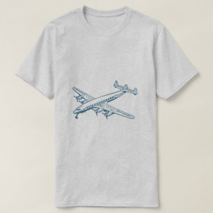 Camiseta Vintage Airliner - Ocean Blue