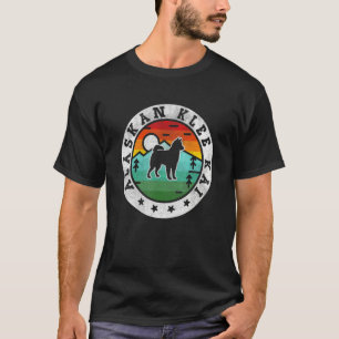 Camiseta Vintage Alaskan Klee Kai Retro Dog Mãe Pai