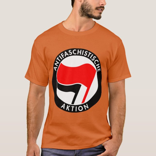 Camiseta Vintage Alemanha Antifaschistische Aktion AntiFasc (Frente)