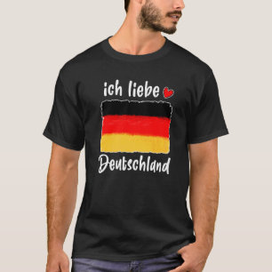 Camiseta Vintage Alemanha Orgulho De Bandeira Para Homens C
