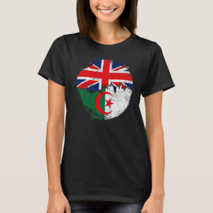 Camiseta Vintage Algerian com a bandeira britânica Roots Ar