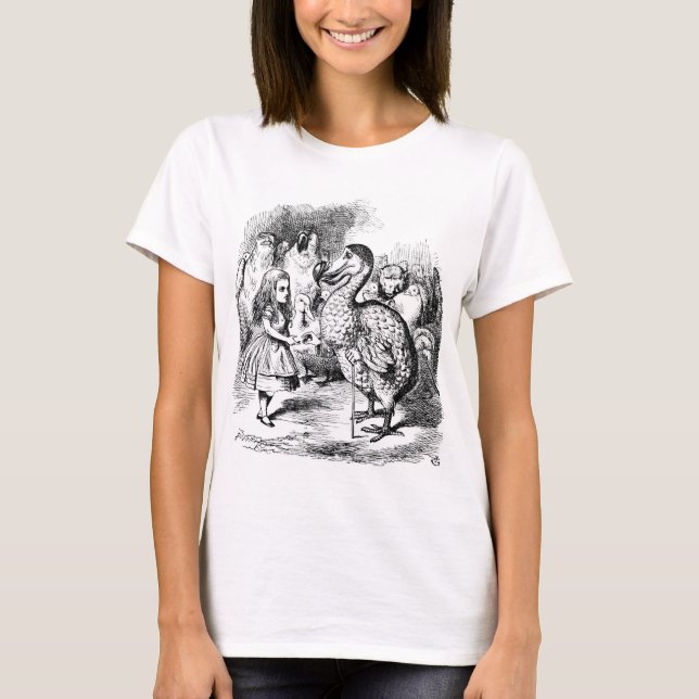 Camiseta Vintage Alice's Adventures in Wonderland (1865) (Frente)