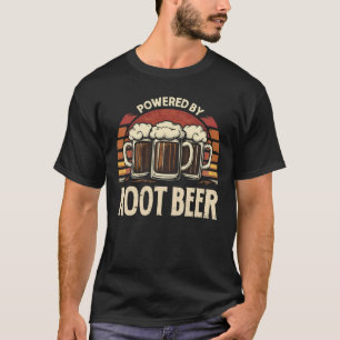 Camiseta Vintage Alimentada Por Bebendo Engraçado De Cervej