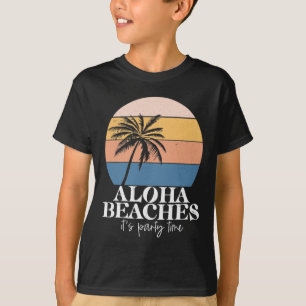 Camiseta Vintage Aloha Beaches Férias Tropicais na praia Ha