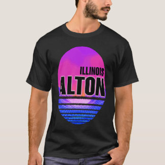 Camiseta Vintage Alton Vaporwave Illinois