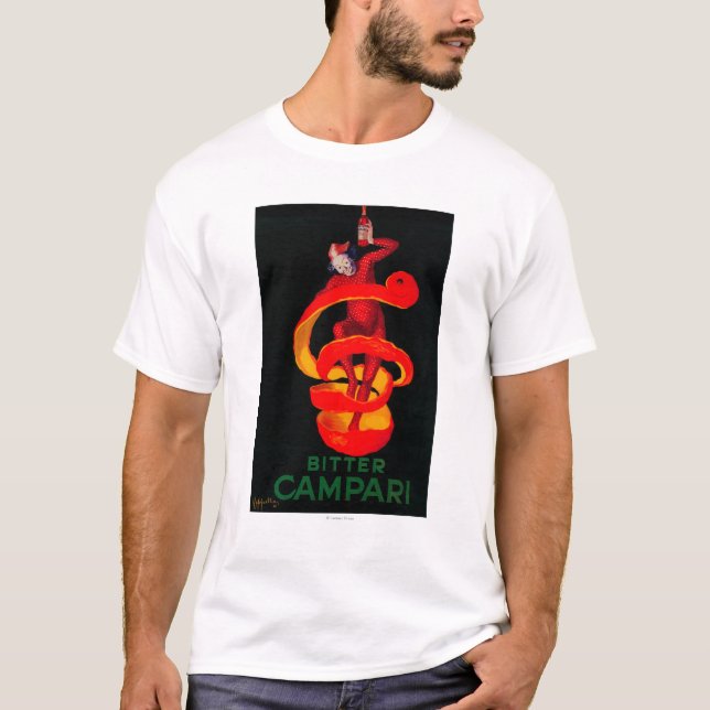 Camiseta Vintage amargo PosterEurope de Campari (Frente)