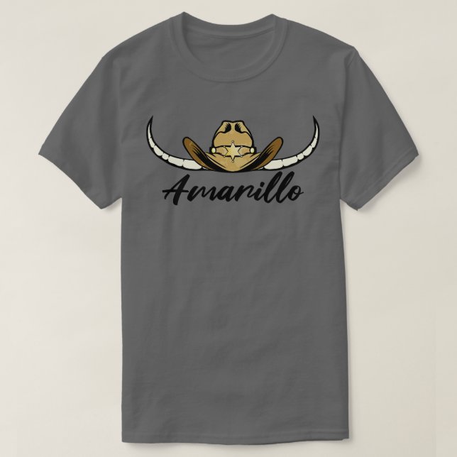 Camiseta Vintage Amarillo Texas TX Emblem (Frente do Design)