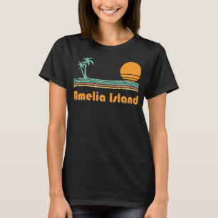 Camiseta Vintage Amelia Island Beach Sunset