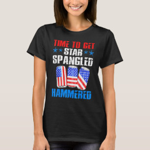 Camiseta Vintage America, Hora Do Bebendo Para Arrastar