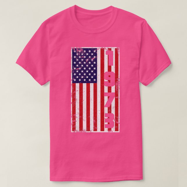 Camiseta Vintage American Flag 1973 (Frente do Design)