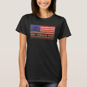 Camiseta Vintage American Flag Best Stepdad Ever Padre
