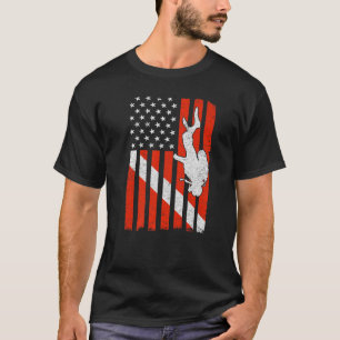 Camiseta Vintage American Flag Diver Down Dive US Flag Scub
