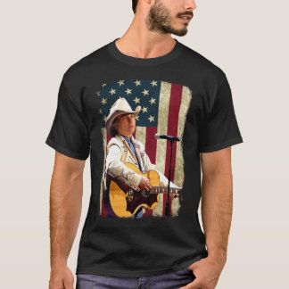 Camiseta Vintage American Flag Dwight Yoakam Legend.png