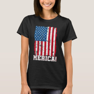 Camiseta Vintage American Flag Funny Retro Usa Merica Men W