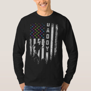 Camiseta Vintage American Flag Proud Boliche Bowler S