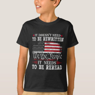 Camiseta Vintage American Flag Que Precisa De Ser Lido Nós