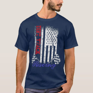 Camiseta Vintage American Flag Race Race