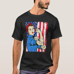 Camiseta Vintage American Flag Rosie, A Feminista Ribeira 4