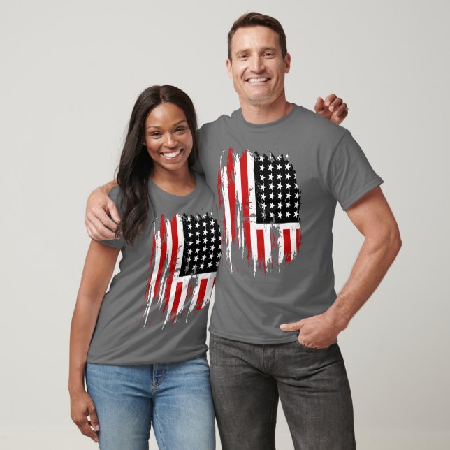 Camiseta Vintage American Flag T-shirt (Unissex)