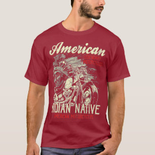 Camiseta Vintage American Motorcycle Indian for Old Biker
