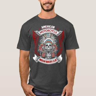 Camiseta Vintage American Motorcycle Indian For Old Biker a