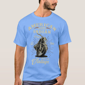 Camiseta Vintage American Motorcycle Indian for Old Biker G