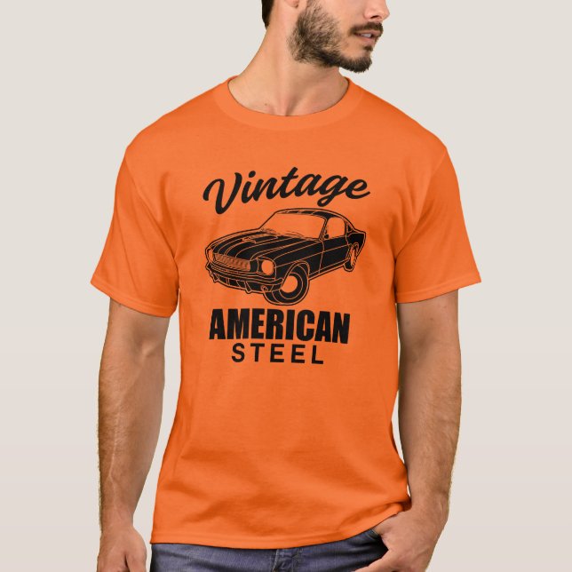 Camiseta Vintage American Steel (Frente)