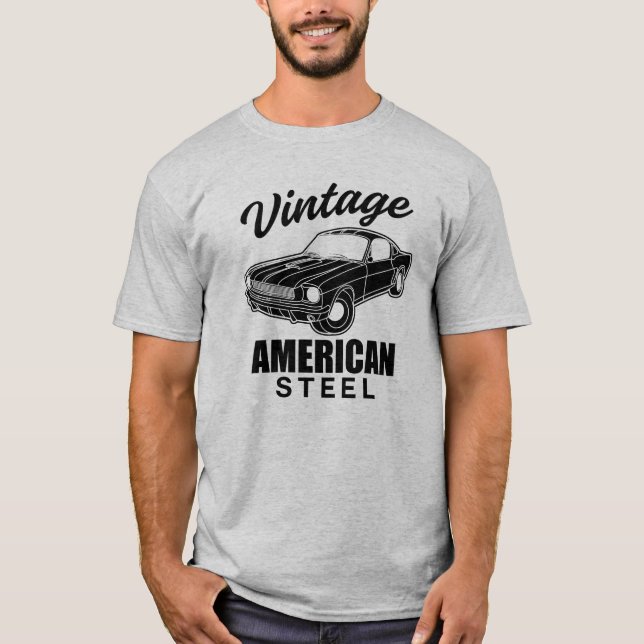 Camiseta Vintage American Steel T-Shirt (Frente)