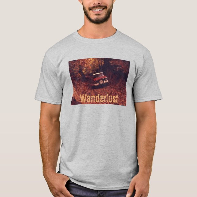 Camiseta Vintage Americana Wanderlust (Frente)