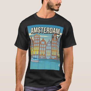 Camiseta Vintage Amsterdam - Poster de viagens T-Shirt Day 