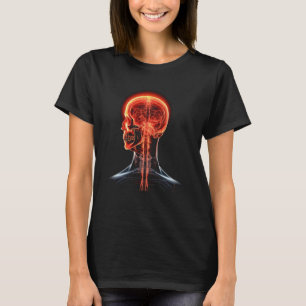 Camiseta Vintage Anatomia Humana Cérebro - Ciência colorida