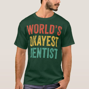 Camiseta Vintage angustiada de dentista mais caipira do mun