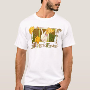 Camiseta Vintage Animais Fofos de Páscoa