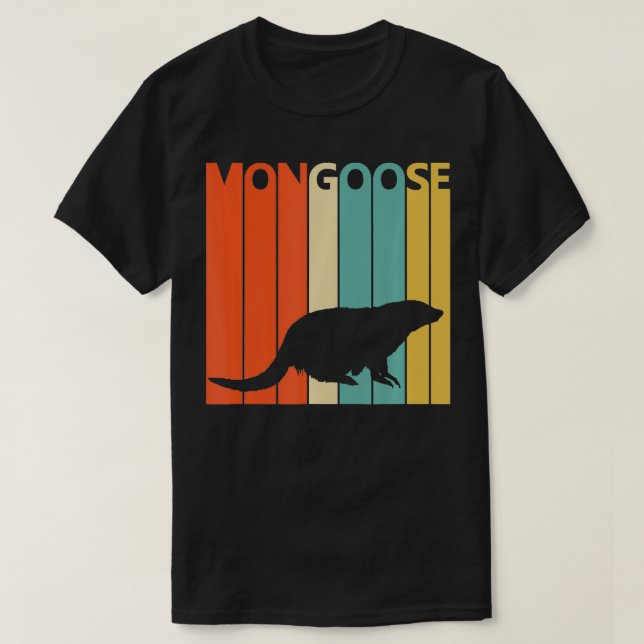 Camiseta Vintage Animal Mongoose Impressão (Frente do Design)
