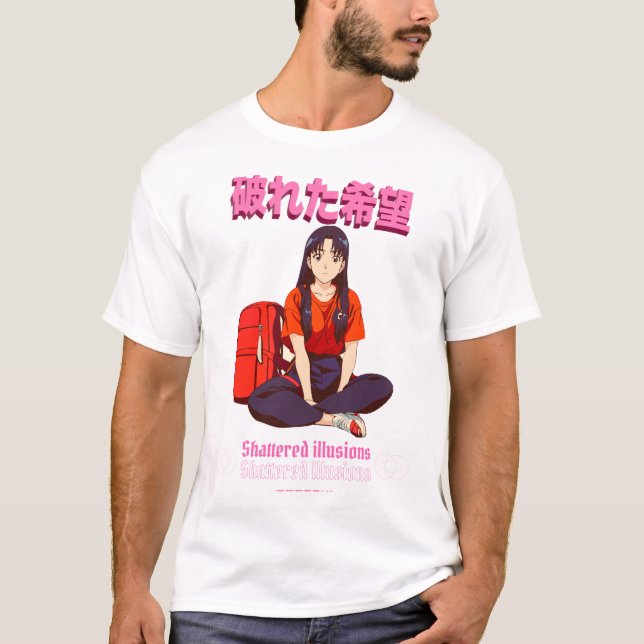 Camiseta Vintage Anime style Unisex Streetwear T-Shirt  (Frente)