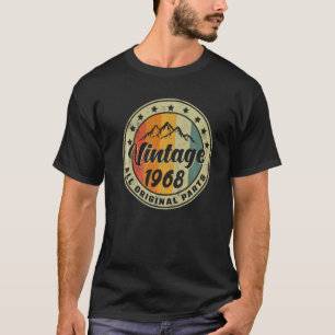Camiseta Vintage Aniversário 1968 Todas as Peças Originais
